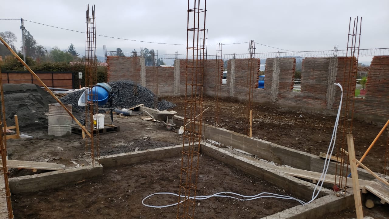 Vivienda unifamiliar en construcción